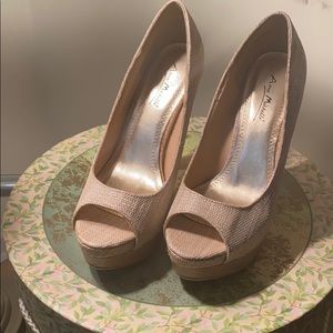 Beige or Tan textured Sandals